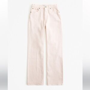Abercrombie & Fitch Women's Straight Leg Jeans - Light Pink